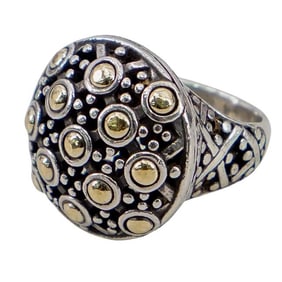John Hardy 18K Gold & Silver Circle Ring