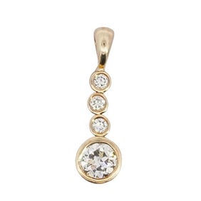 14k Gold and Diamond Pendant