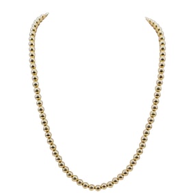 14K Gold Beaded Necklace