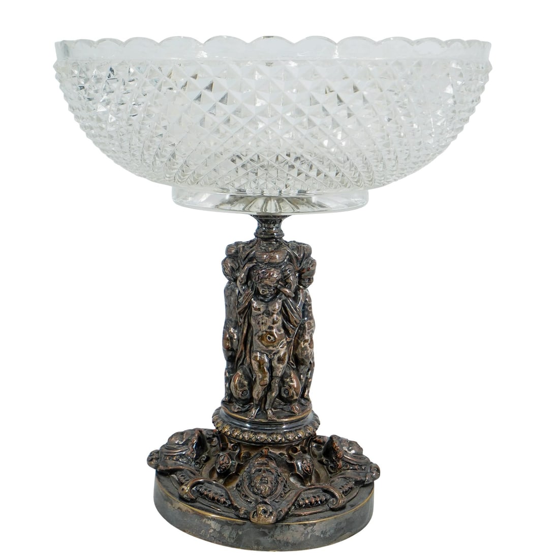 Elkington Silver Plated & Cut Crystal Compote (1 of 7)
