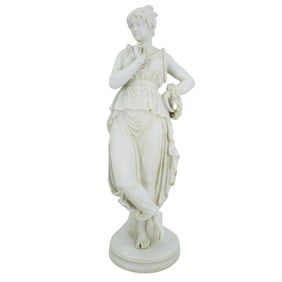 Sevres Bisque Woman Sculpture