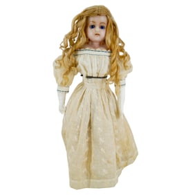 Antique English Poured Wax Doll
