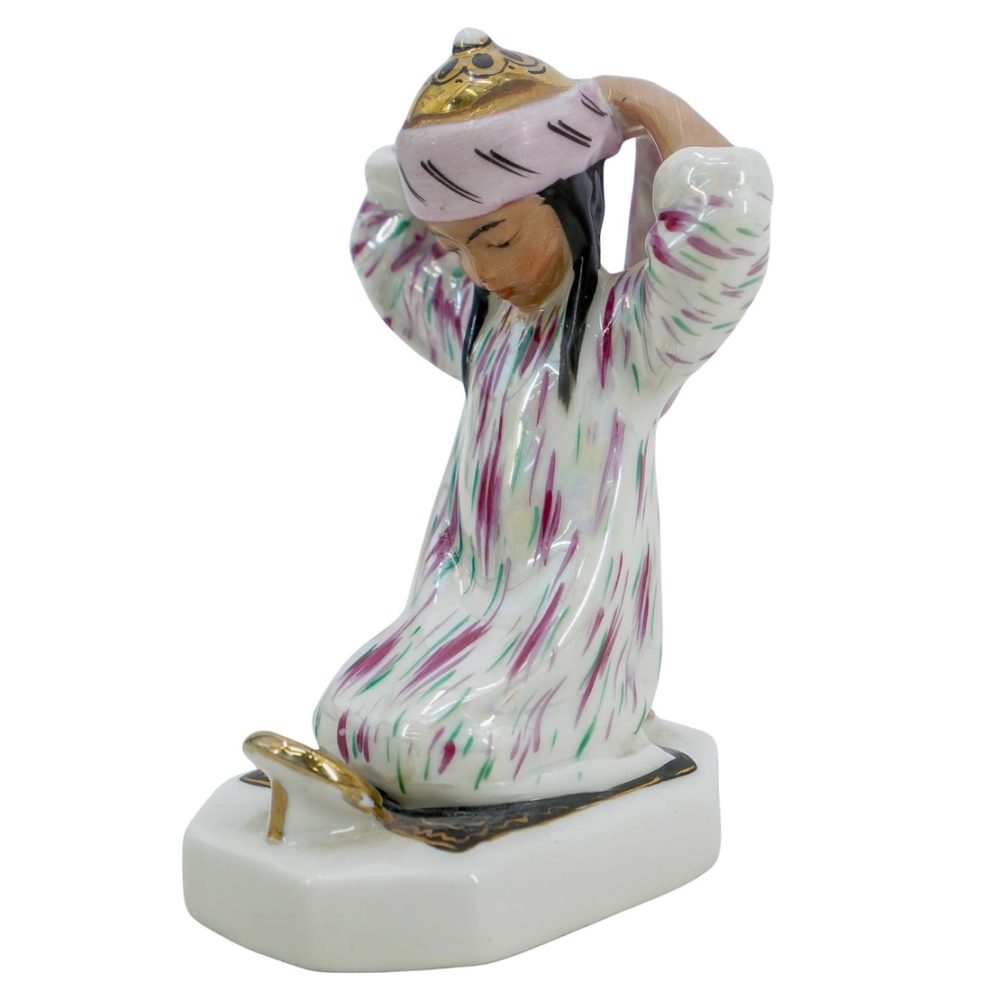 Soviet Porcelain Uzbek Girl With Mirror Figure (Lomonosov State Porcelain Factory) (1 of 6)