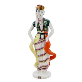 Soviet Porcelain Dancer Figure (Leningrad Porcelain Goods Factory)