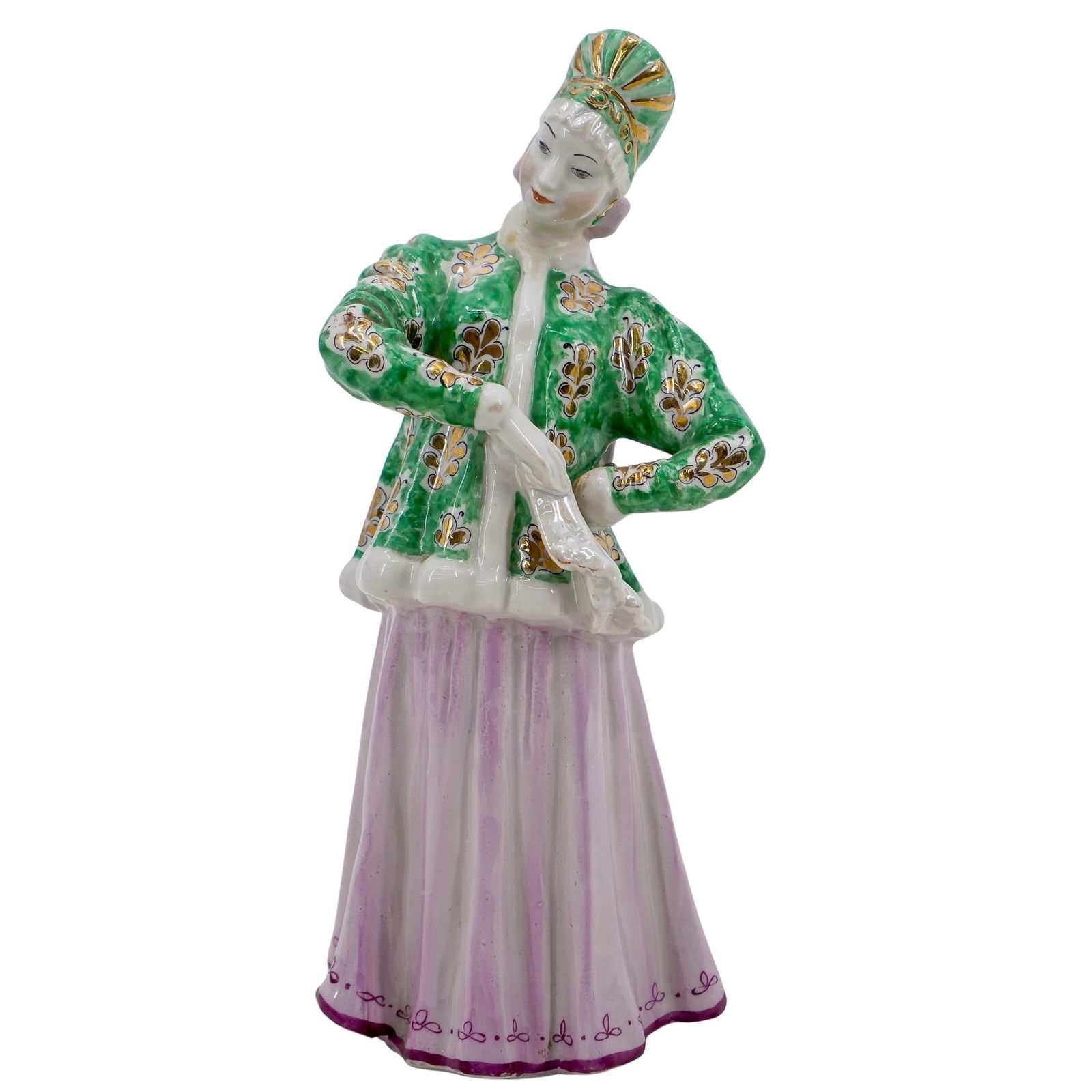 Soviet Porcelain Figure Of A Lady (Dulevo Porcelain Factory) (1 of 7)