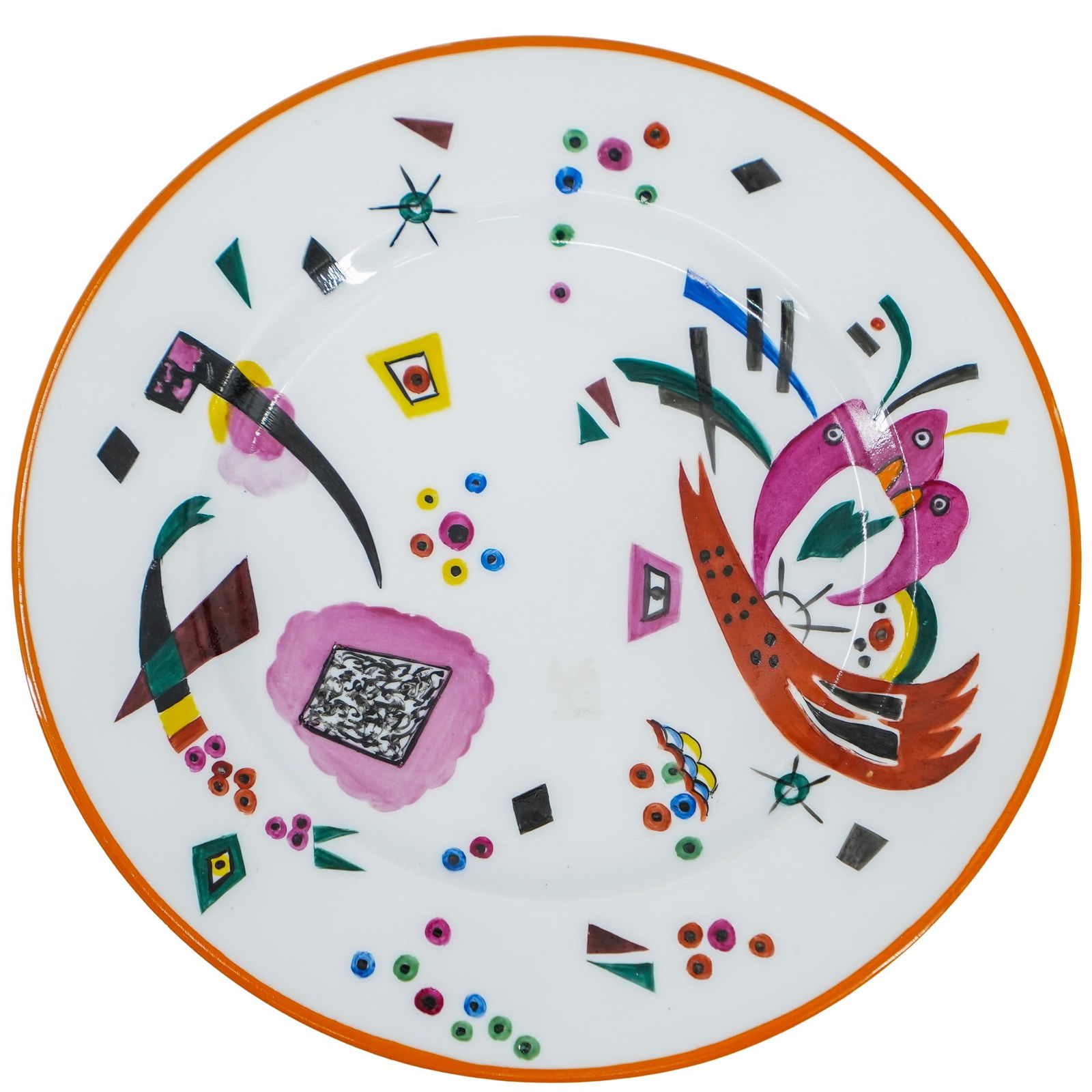 Soviet Porcelain Plate State Porcelain Factory (Leningrad) After Design By V. Kandinsky (1 of 7)