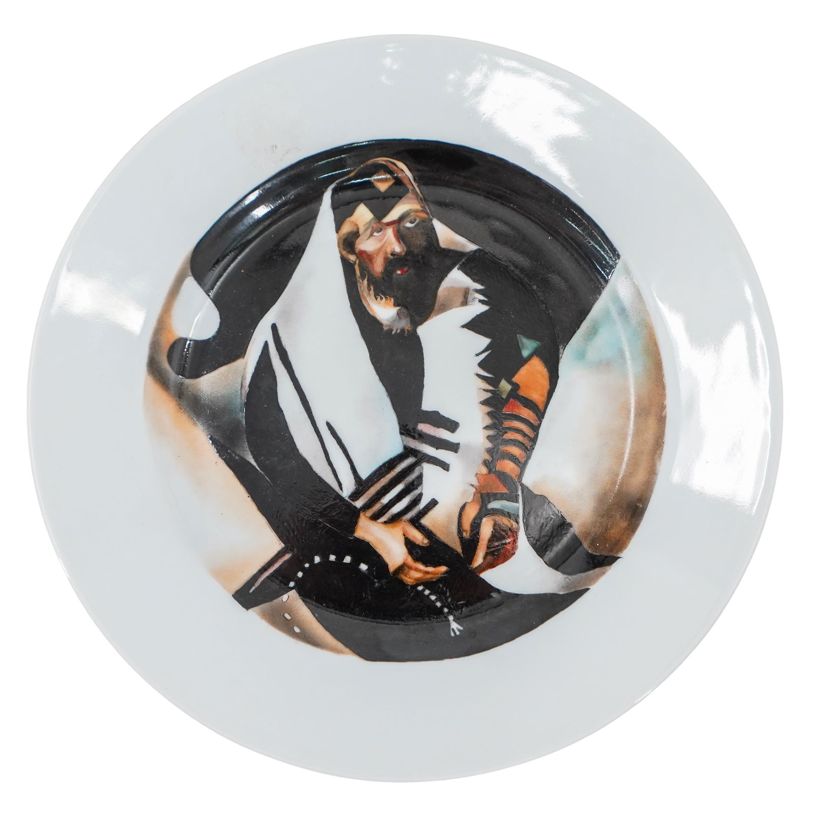 Judaic Soviet Hand Painted Porcelain Plate (1 of 7)
