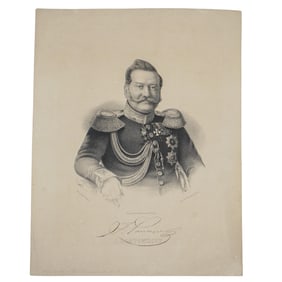 Rostovtsov Yakov Ivanovich Lithographic Portrait