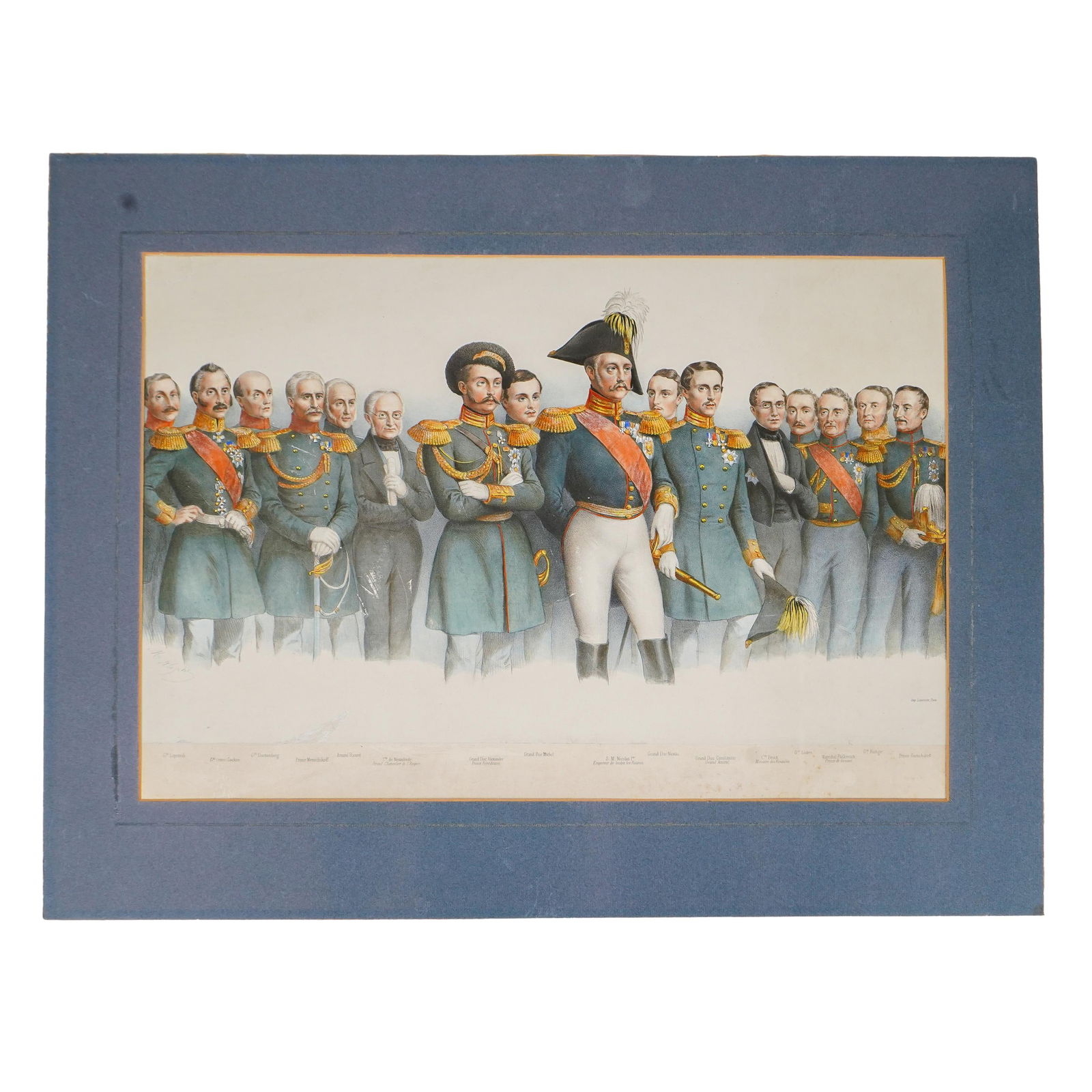 Emperor Nicholas I 'Grand Due Michel' Colored Lithograph (1 of 11)