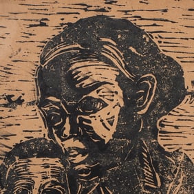 A. Laufer Woodcut on Paper