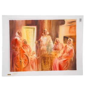 Olga Nikolajewna Rydnikova (Russian, B. 1947) Watercolor on Paper