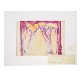 (Russian School) Mixed Media Watercolor Study