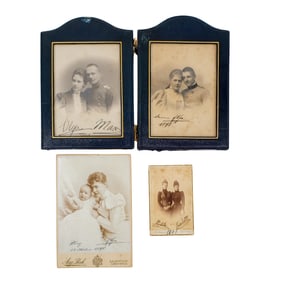 (4 Pc) Antique German Royal & Possib. Royal Photographs