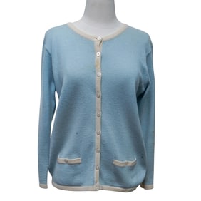 Vintage Chanel Cashmere Long Sleeved Cardigan