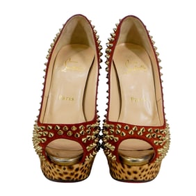 Christian Louboutin Lady Peep 150 Spike Pony Heel