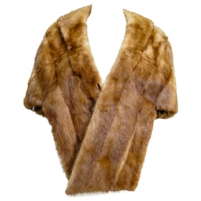 Vintage P. Stillwell Pastel Mink Shawl