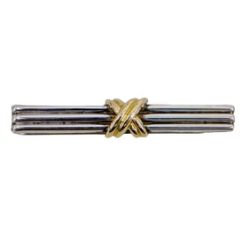 Tiffany & Co. Silver & Gold Knot Tie Clip