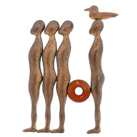 Jung Hoo Kim (Korean) Human Beings Brooch