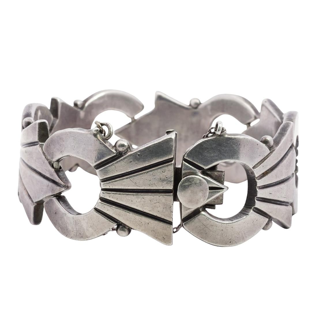 Sterling Silver Mexican Bracelet (1 of 4)