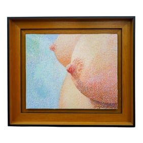 Serge Menjisky (French, 1929-2017) Nude Oil on Canvas