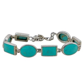 Sterling Silver & Turquoise Bracelet