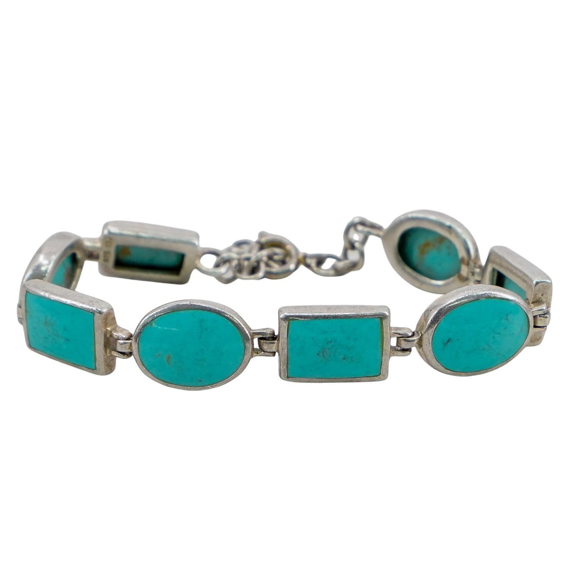 Sterling Silver & Turquoise Bracelet (1 of 4)