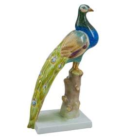 Herend Porcelain "Peacock" Figurine