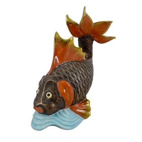 Herend Porcelain 'Koi Fish' Figurine