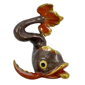 Herend Porcelain "Koi Fish" Figurine