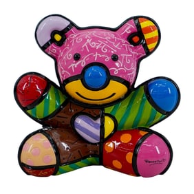 Romero Britto 2008 "Fun Bear" Polyresin Sculpture