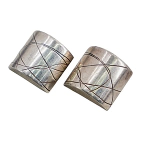 Jane Koplewitz Hand Carved Earrings