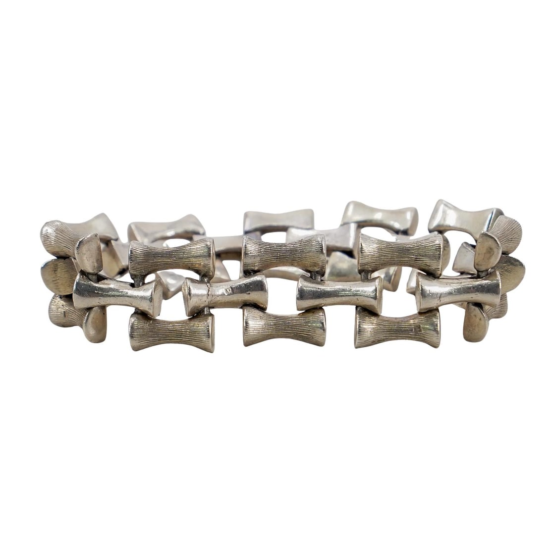 Bamboo Design Sterling Bracelet (1 of 7)