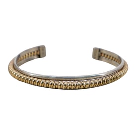 Signed Sterling & Gold Filled Bangle