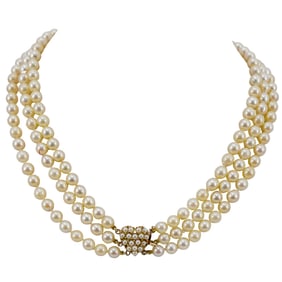 Gold & Pearl Necklace