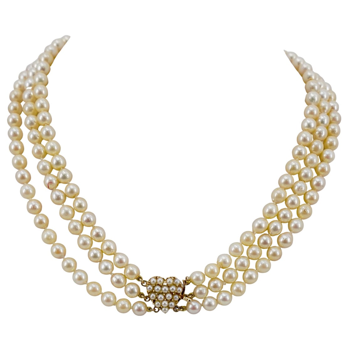 Gold & Pearl Necklace (1 of 5)
