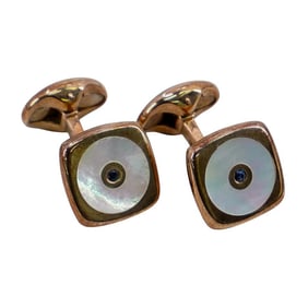 Deakin Francis Sterling Silver and MOP Cufflinks