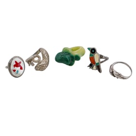 (5Pc) Animal Ring Lot