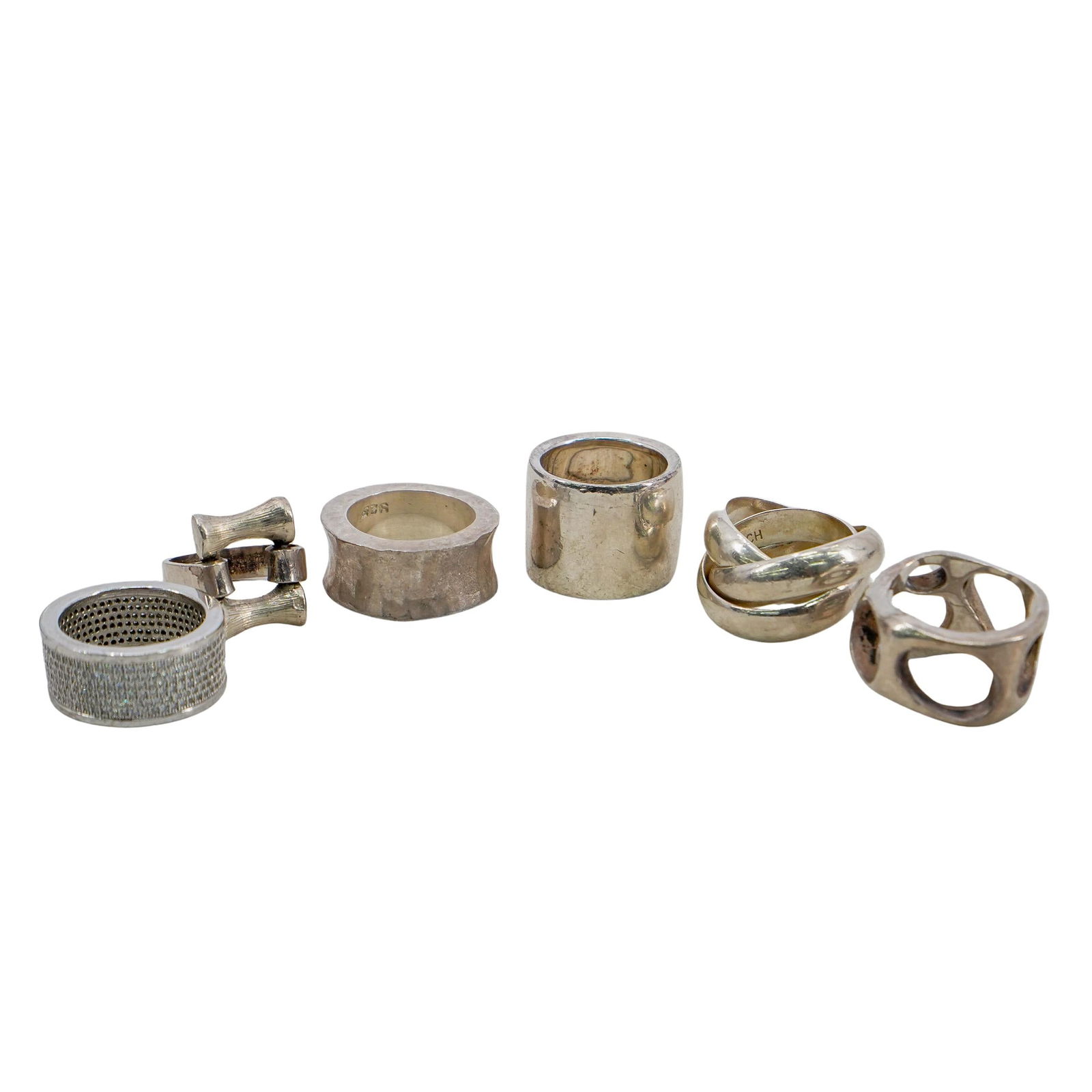 (6Pc) Lot Of Signed Chunky Rings (1 of 10)
