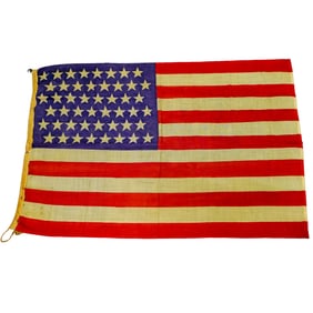 Antique 48 Star Single Stitch American Flag