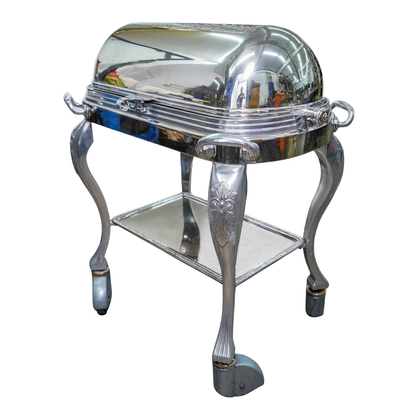 Early American Silver Plated Roast Beef Trolley (1 of 11)