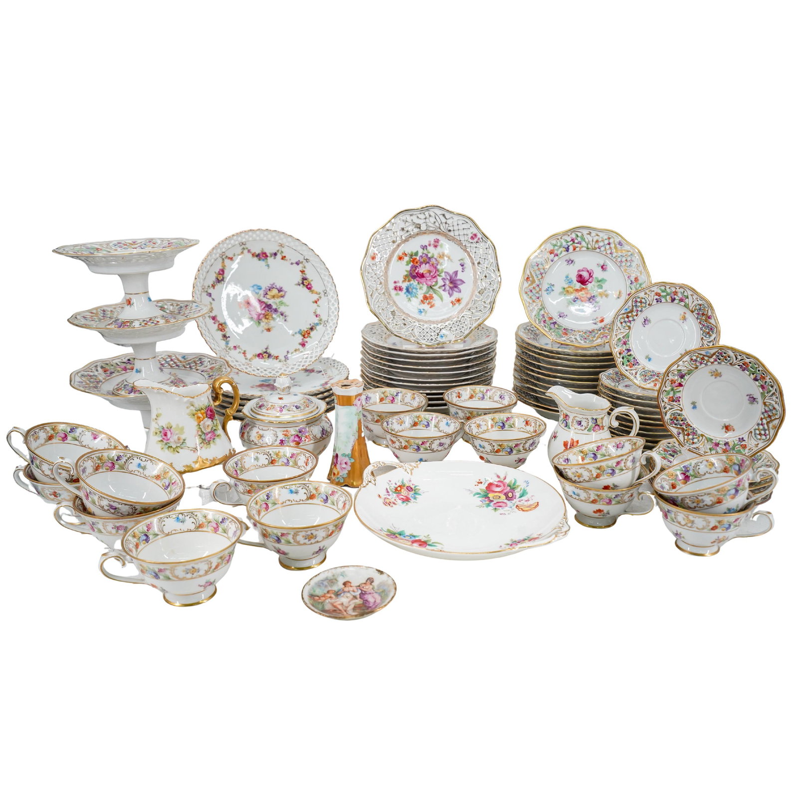(72 Pc) European Porcelain Tableware (1 of 20)