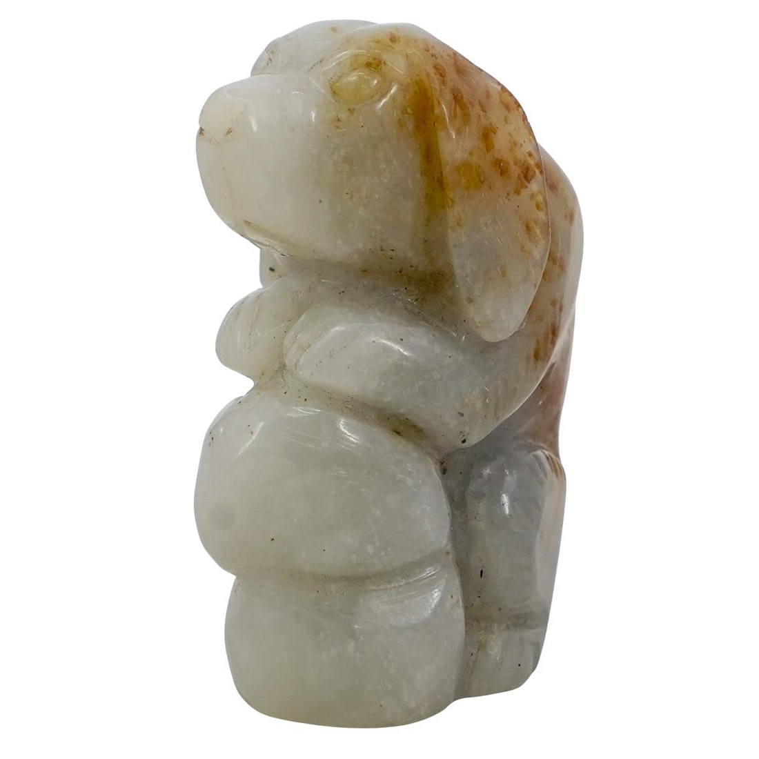 Antique Chinese Carved Jade Dog (1 of 4)