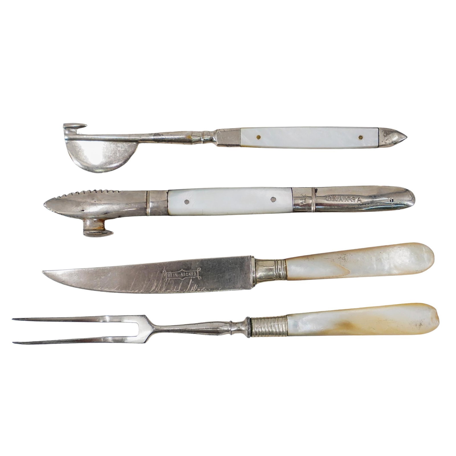 (4 Pc) Vintage Mother-Of-Pearl Handle Utensils Grouping (1 of 10)