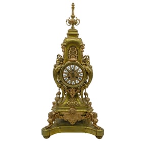 French Gilt Bronze Neoclassical Clock