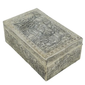 Chinese Silver Export Casket Box (Yok Sang)