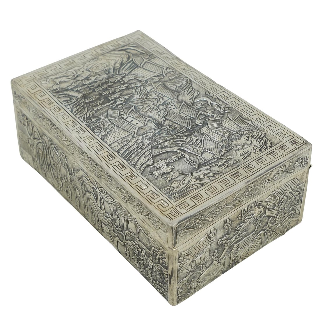 Chinese Silver Export Casket Box (Yok Sang) (1 of 8)
