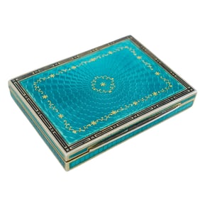 Karl Neudolt Silver Art Deco Guilloche Enamel Case