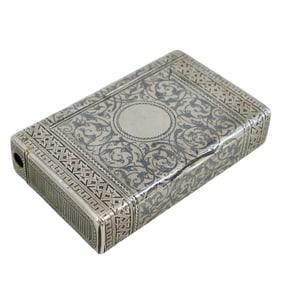 Russian Silver Niello Cigarette Case