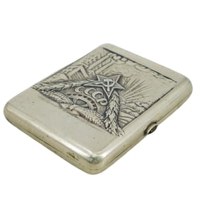 Russian Silver Soviet Cigarette Case