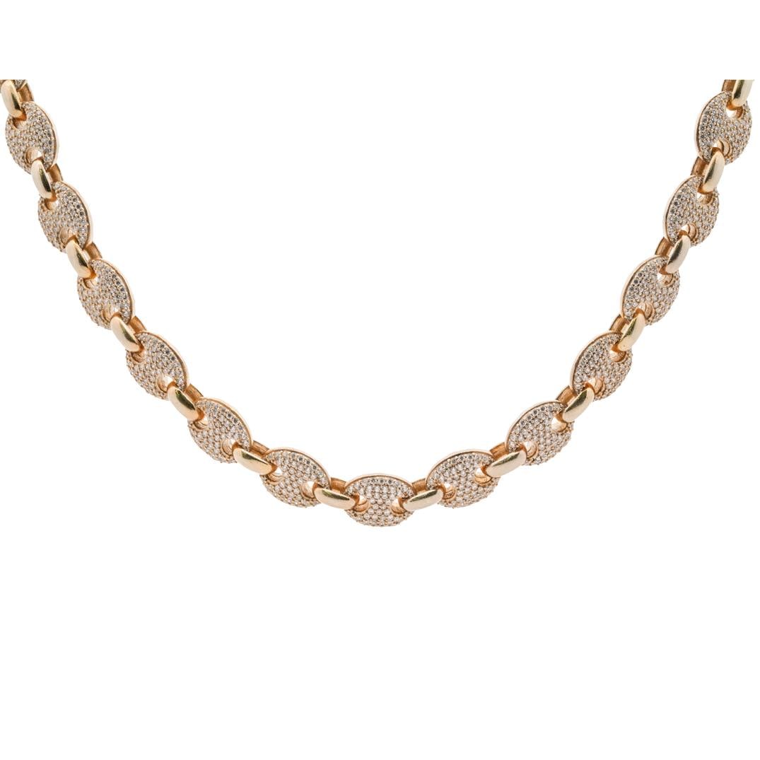 Gucci Designer Sterling Silver Necklace W/ White Stone Insets (1 of 6)